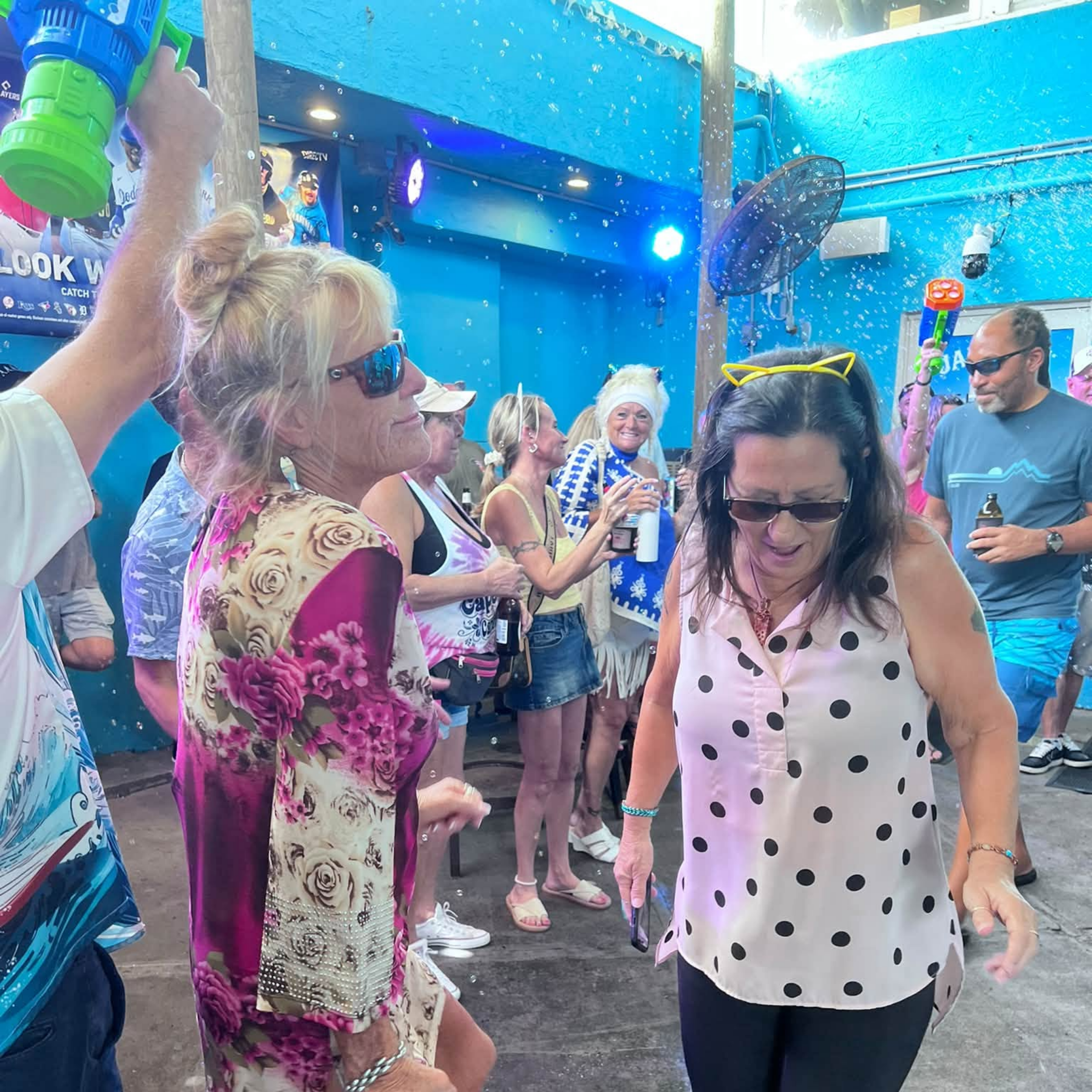 It's time for bubbles at the Lucy's Fur Baby show