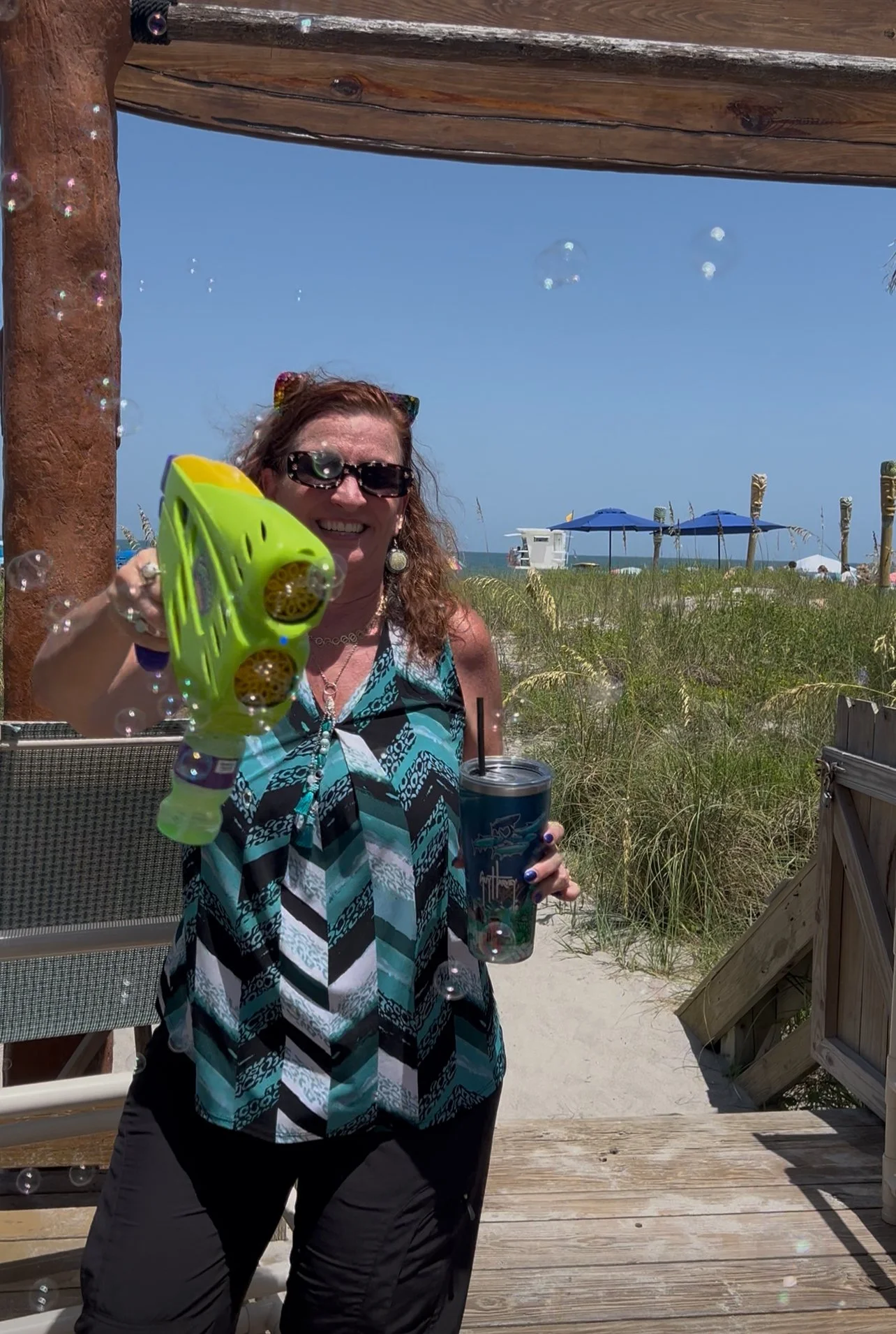 More bubble gun fun at a Lucy's Fur Baby show