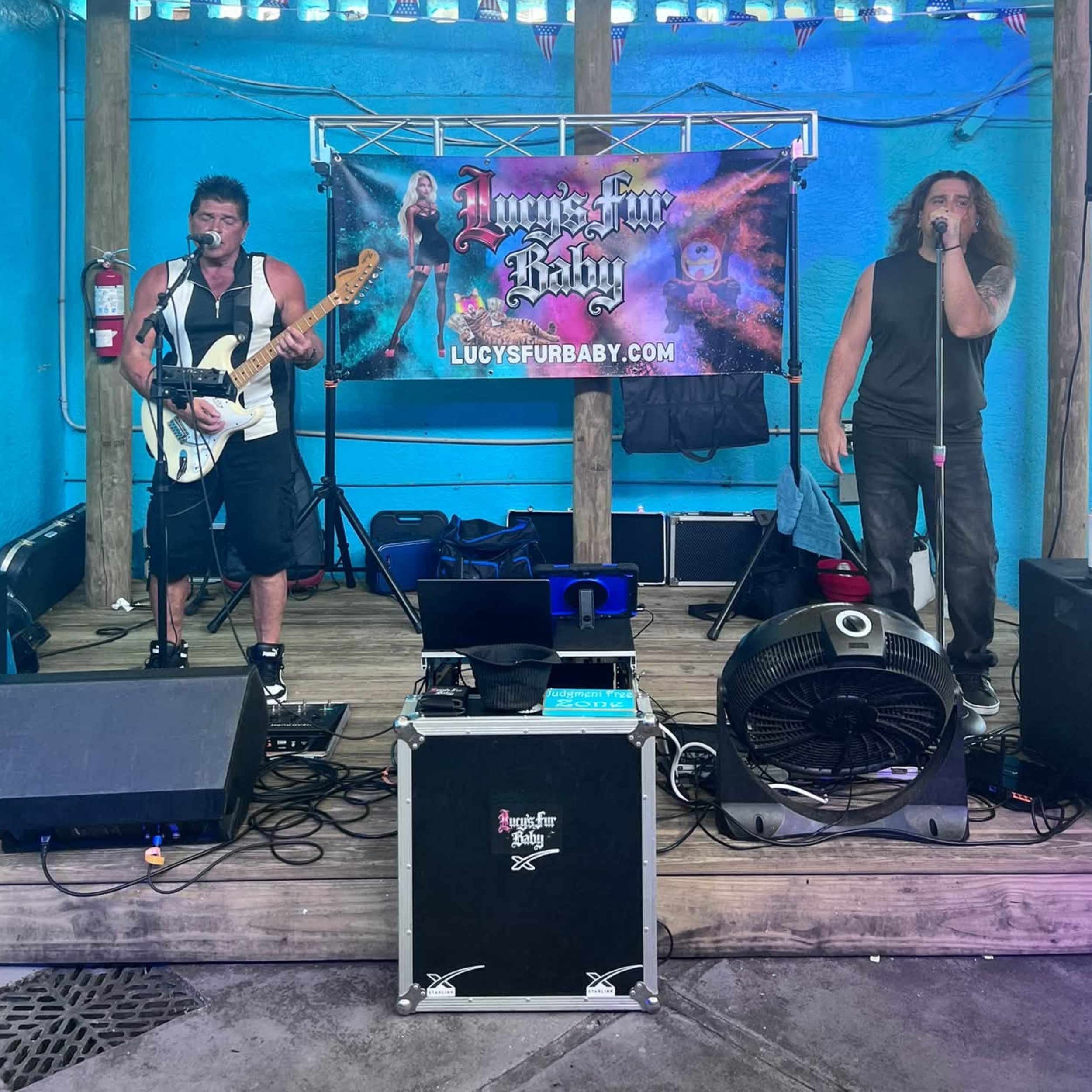 Tino and Armando performing at Hunkerdown Hideaway