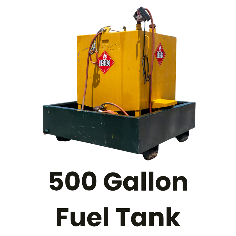 A yellow tank with hazard labels on a black metal cart, containing a device with hoses and wiring.
