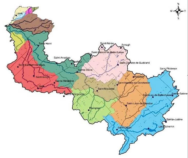 Indice de qualité des bandes riveraines de la rivière Etchemin | 2017