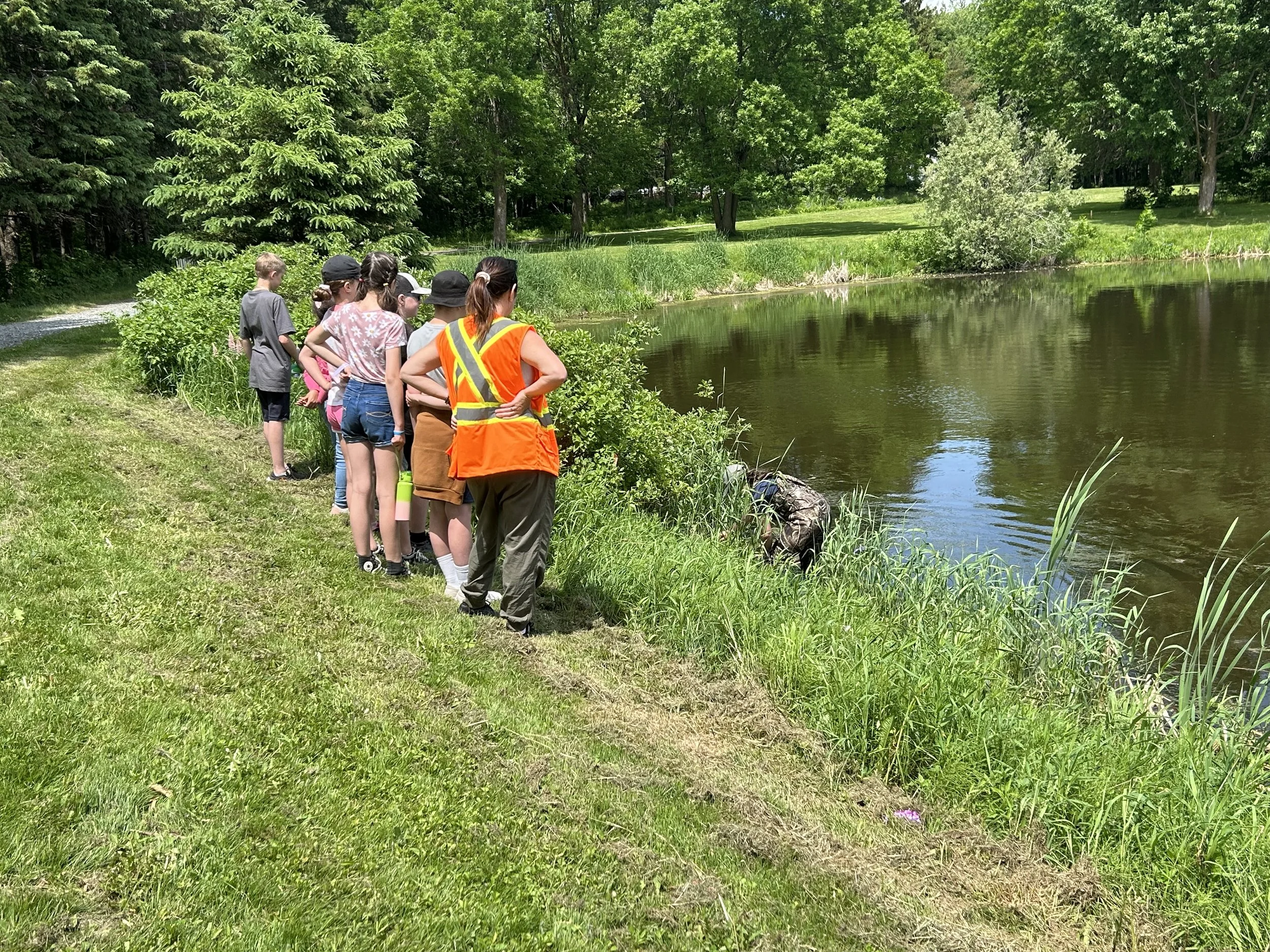 Initiation à la pêche - École primaire de Saint-Anselme