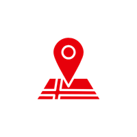 Icon of a location marker placed on a book or map.