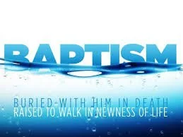 Water Baptism Sunday