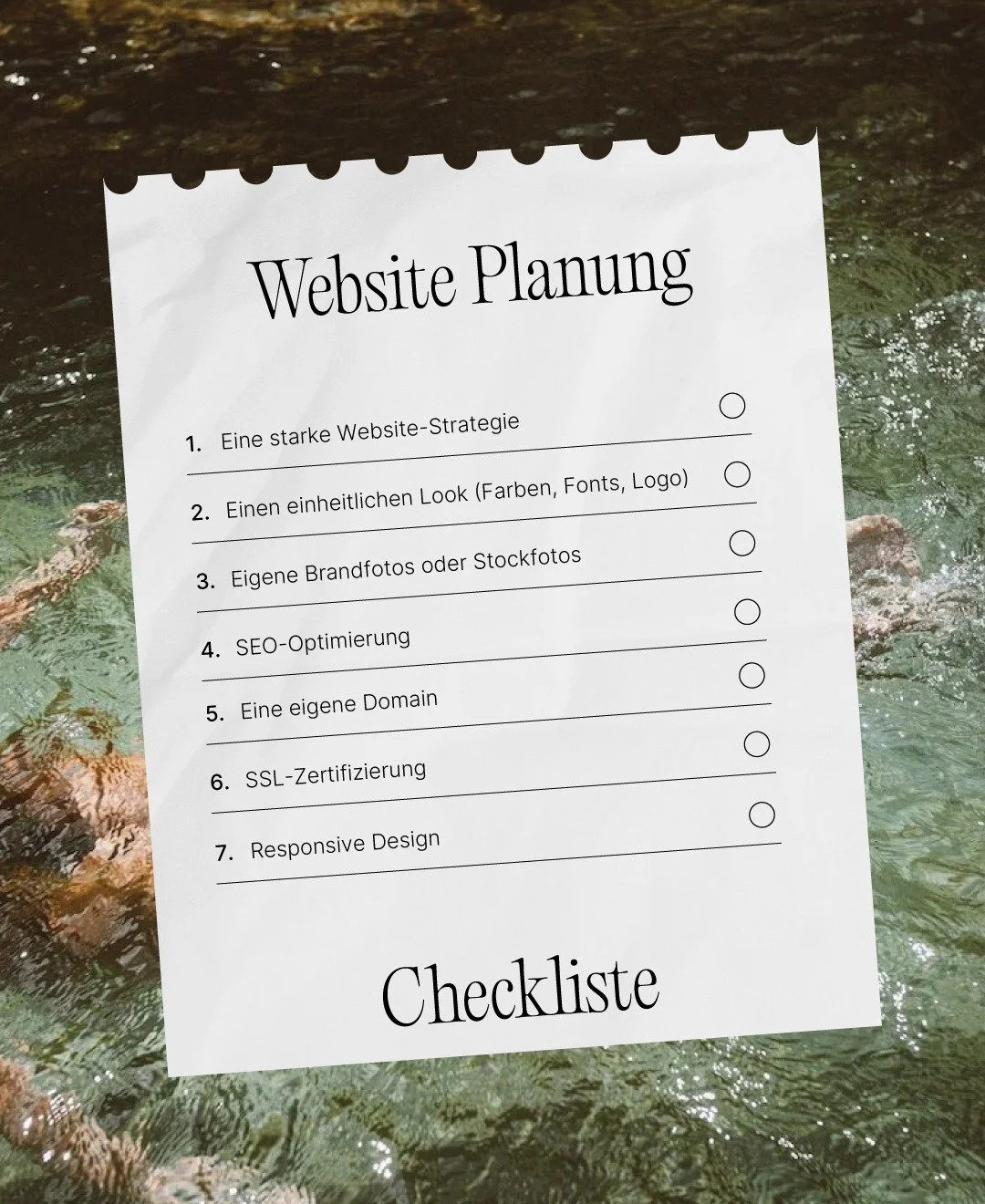 Baust du gerade deine eigene Website?
Dann speicher dir diese Checkliste ab. ✔️

Bevor du online gehst, frag dich:

&ndash; Habe ich eine klare Website-Strategie oder nur eine sch&ouml;ne Startseite?
&ndash; Ist mein Design einheitlich (Farben, Schri