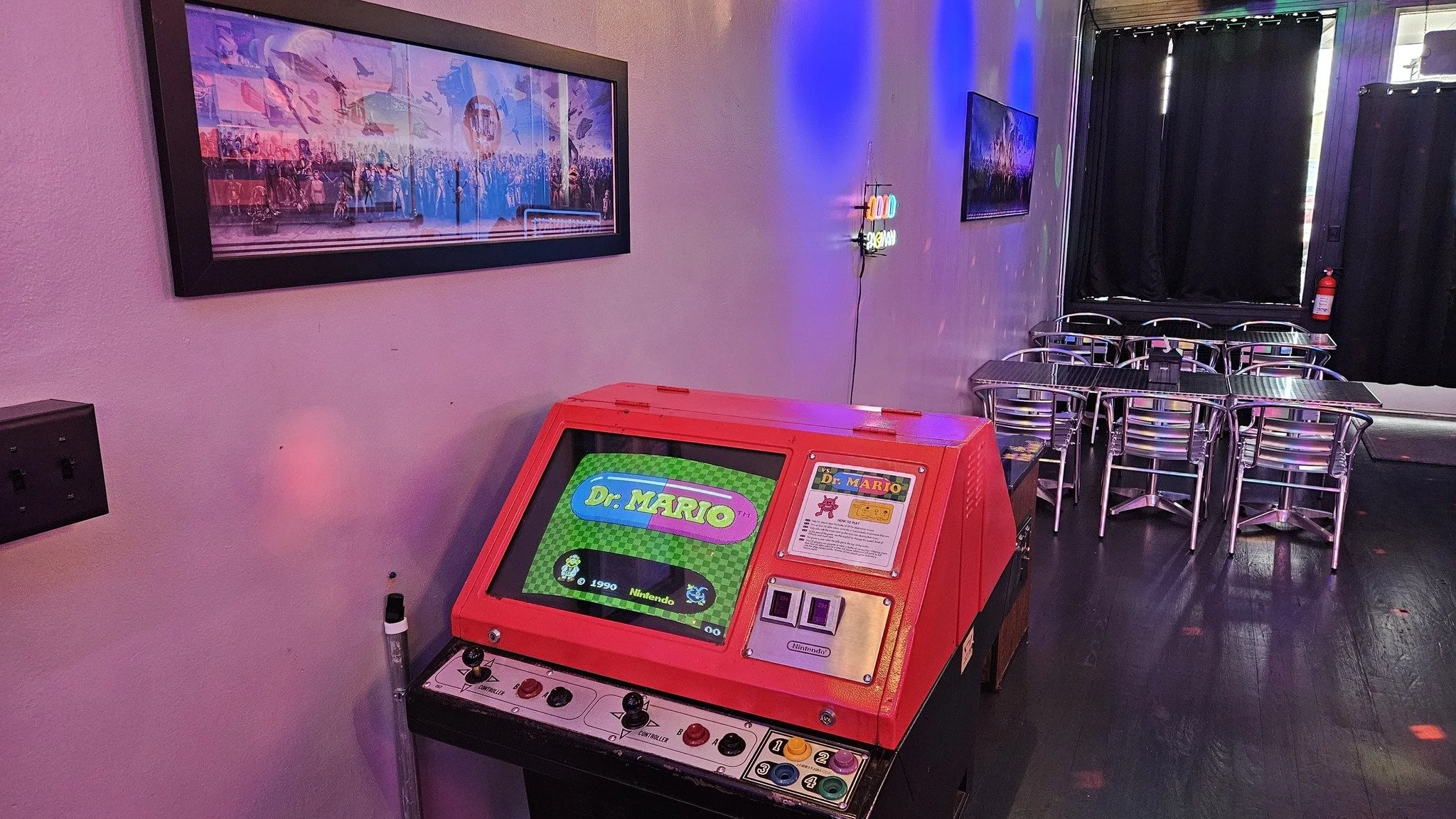 First Level - Front Room Dr. Mario/Tetris Sit Down