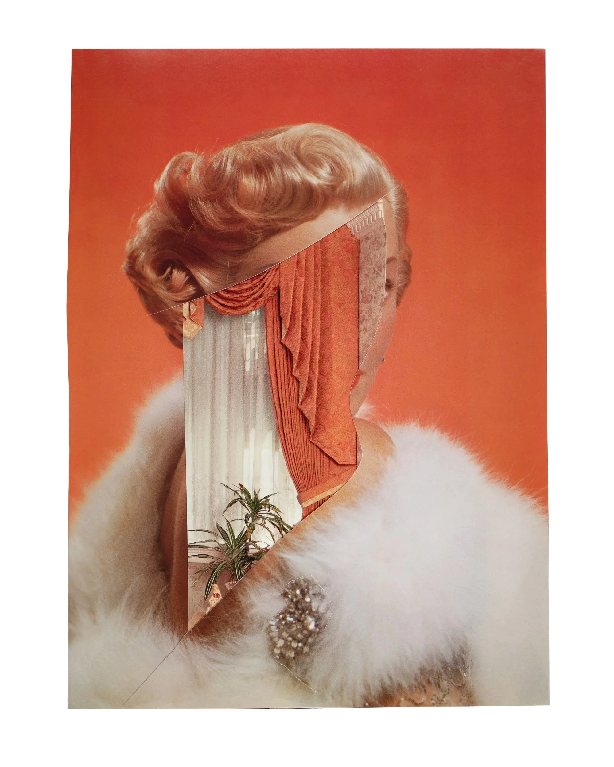   Orange Portrait with Drapes   2023   