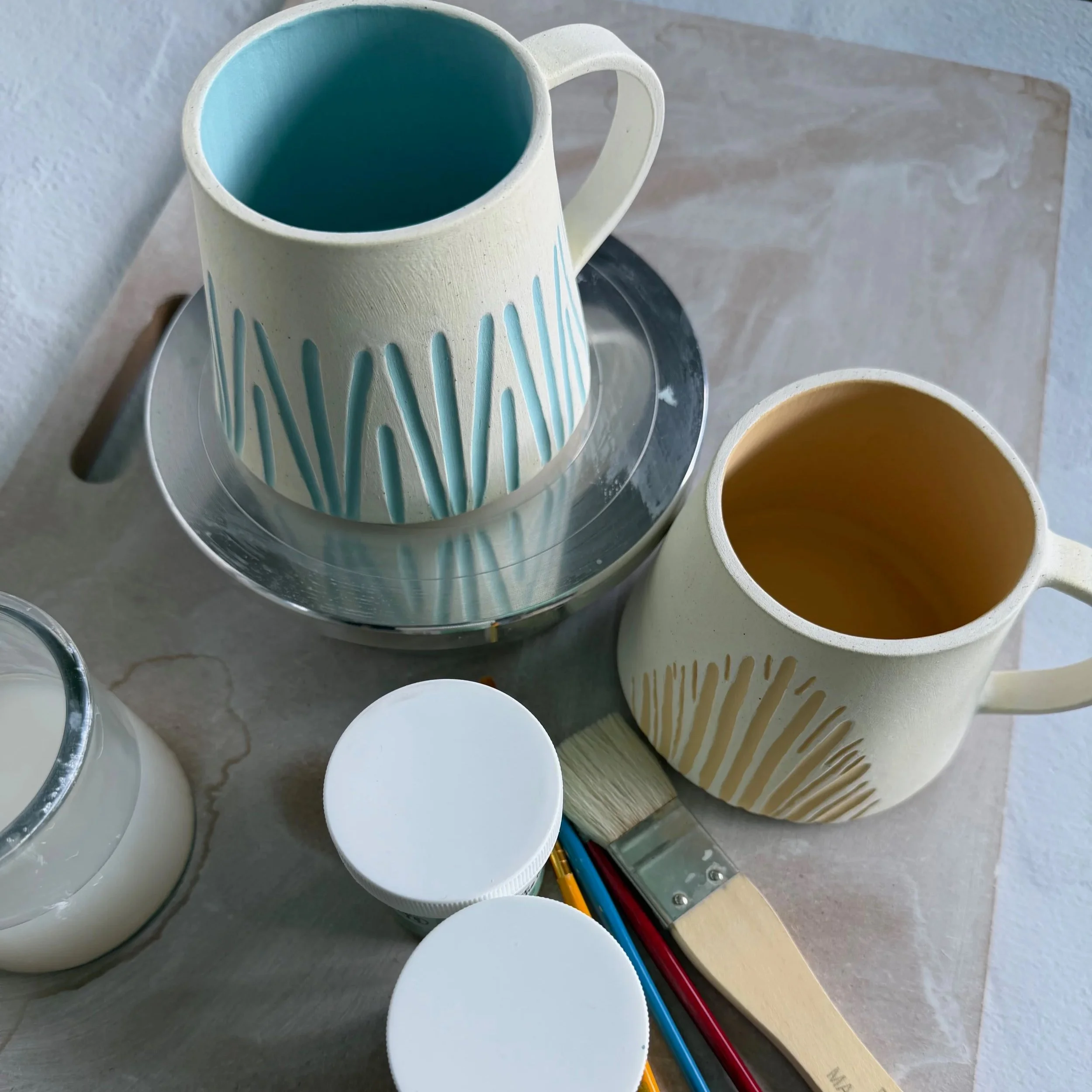 graphic mugs work in process