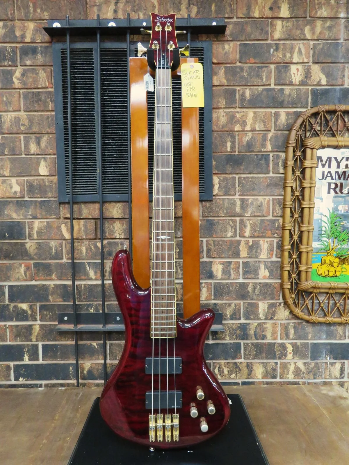 Schecter Diamond Series Elite 4 Electric Bass Guitar - Trans Red