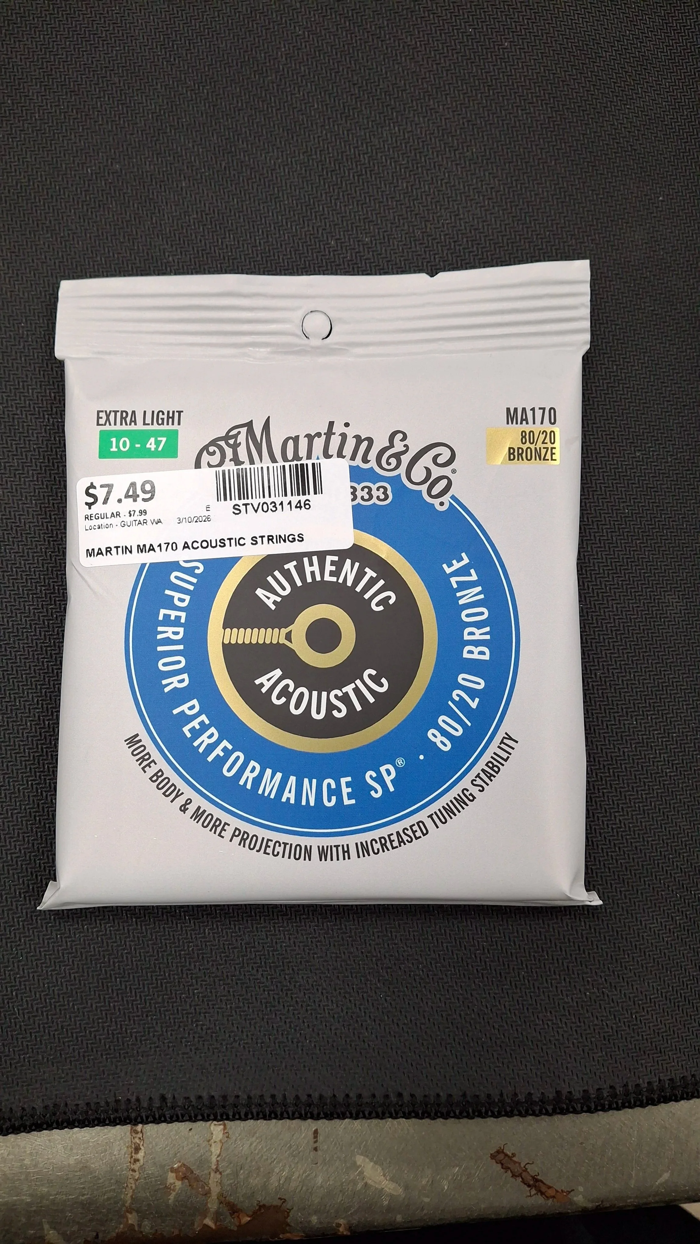 Martin & Co Authentic Acoustic Extra Light Strings