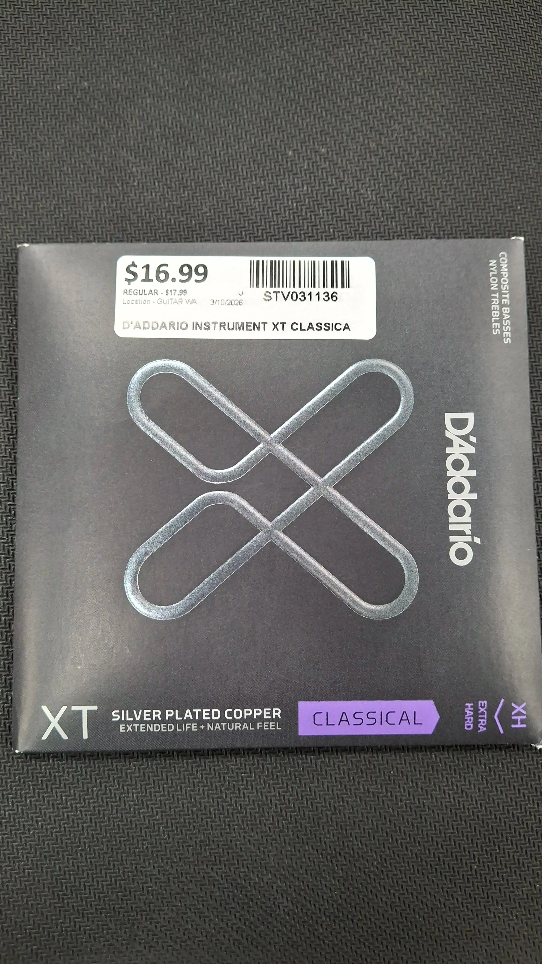 D'Addario Classical Extra Hard Guitar Strings