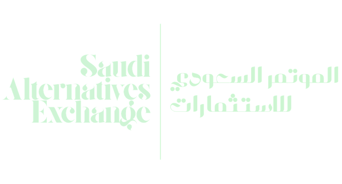 Text in English and Arabic reading 'Saudi Alternatives Exchange'.