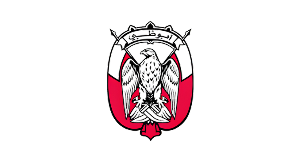 A detailed illustration of a black eagle with outstretched wings, surrounded by a red and black shield with decorative elements.