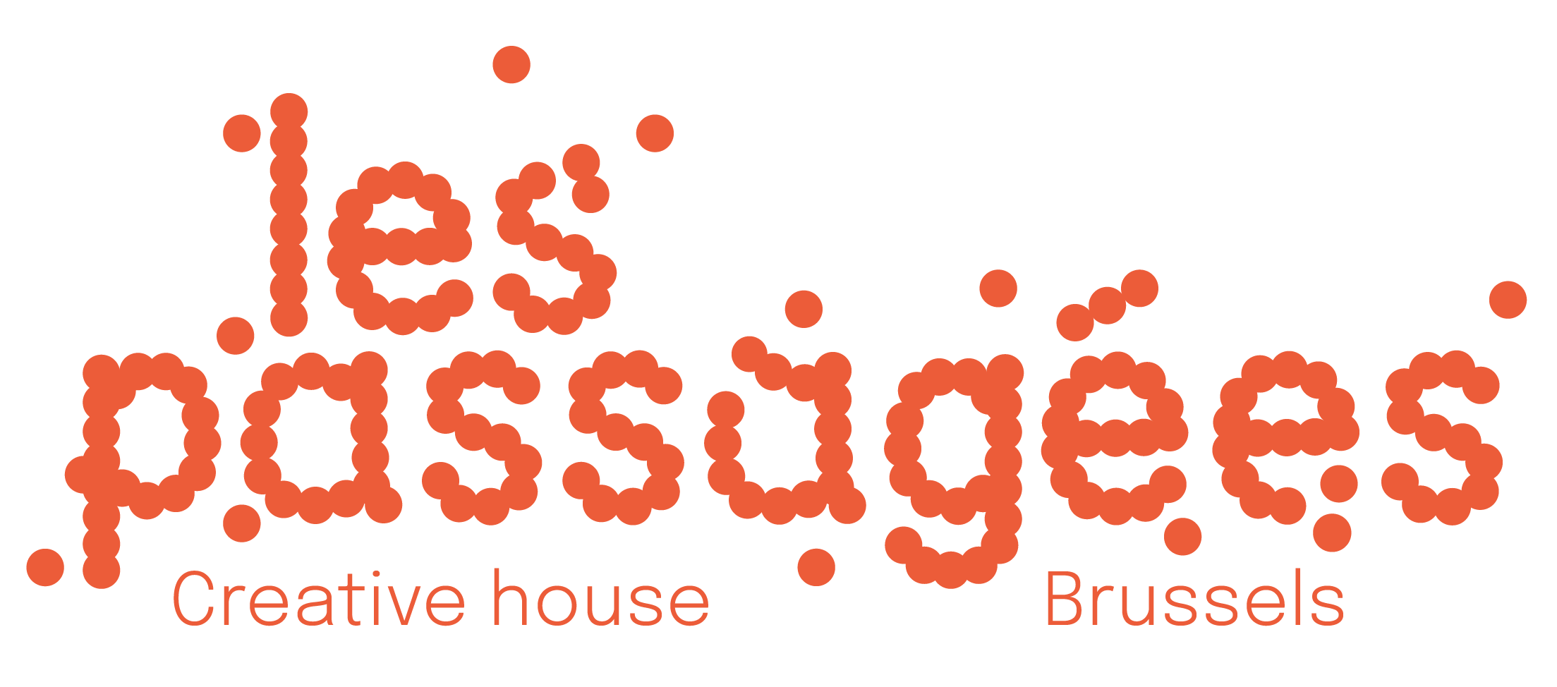 Logo of Les Passagées, a creative house in Brussels.