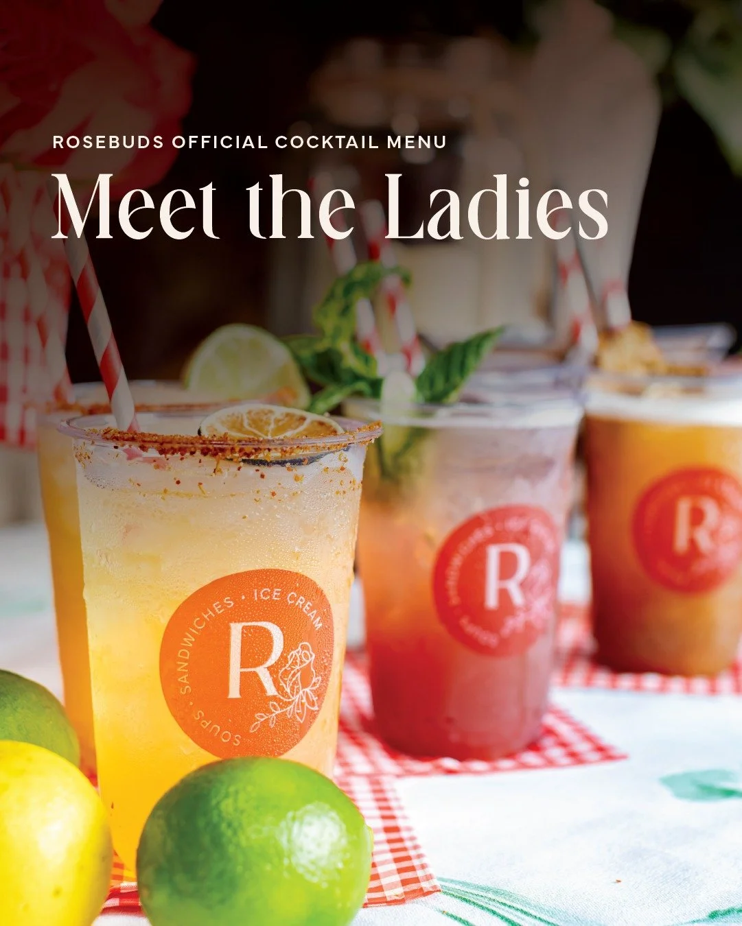 Meet the ladies. 🌹🍹

The Betty. The Nella. The Helen. The Mildred. The Florence. The Muriel.

Six cocktails. Six women worth toasting. And a grand opening that is right around the corner. Swipe through- your new favorite drink is here. 🫶🏼

#Roseb