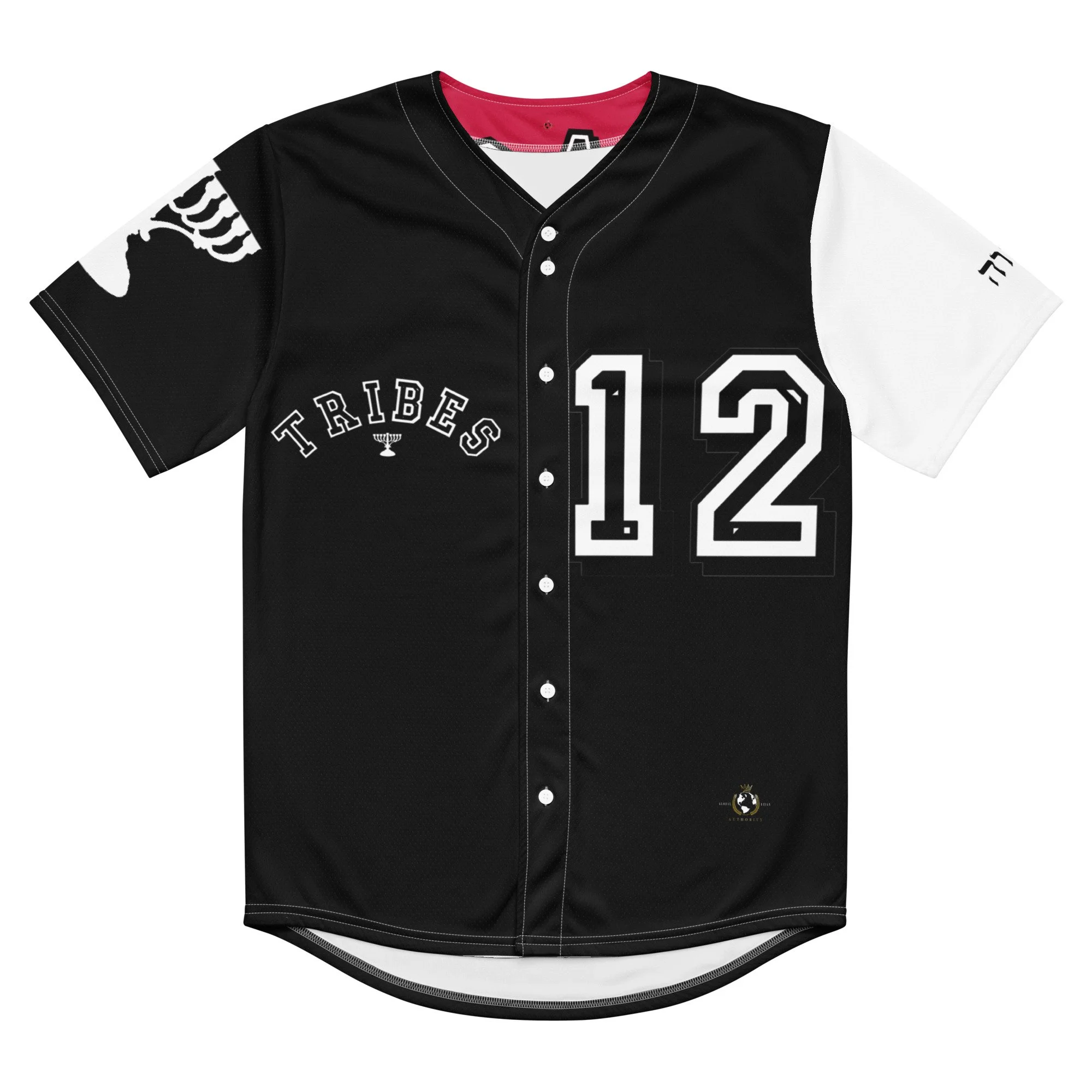Israel 12 Tribes Jersey – “Above All Nations” (Black & White Edition)