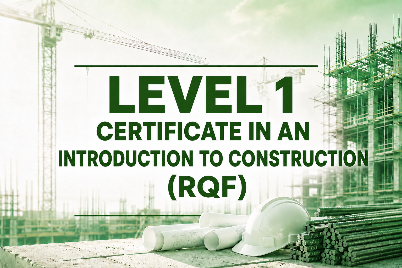 Level 1 Certificate in an Introduction to Construction (RQF)