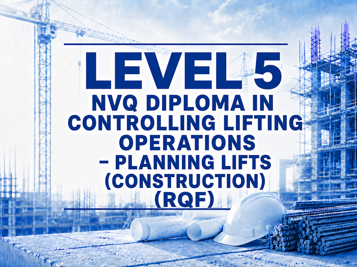 Level 5 NVQ Diploma in Controlling Lifting Operations - Planning Lifts (Construction) (RQF)