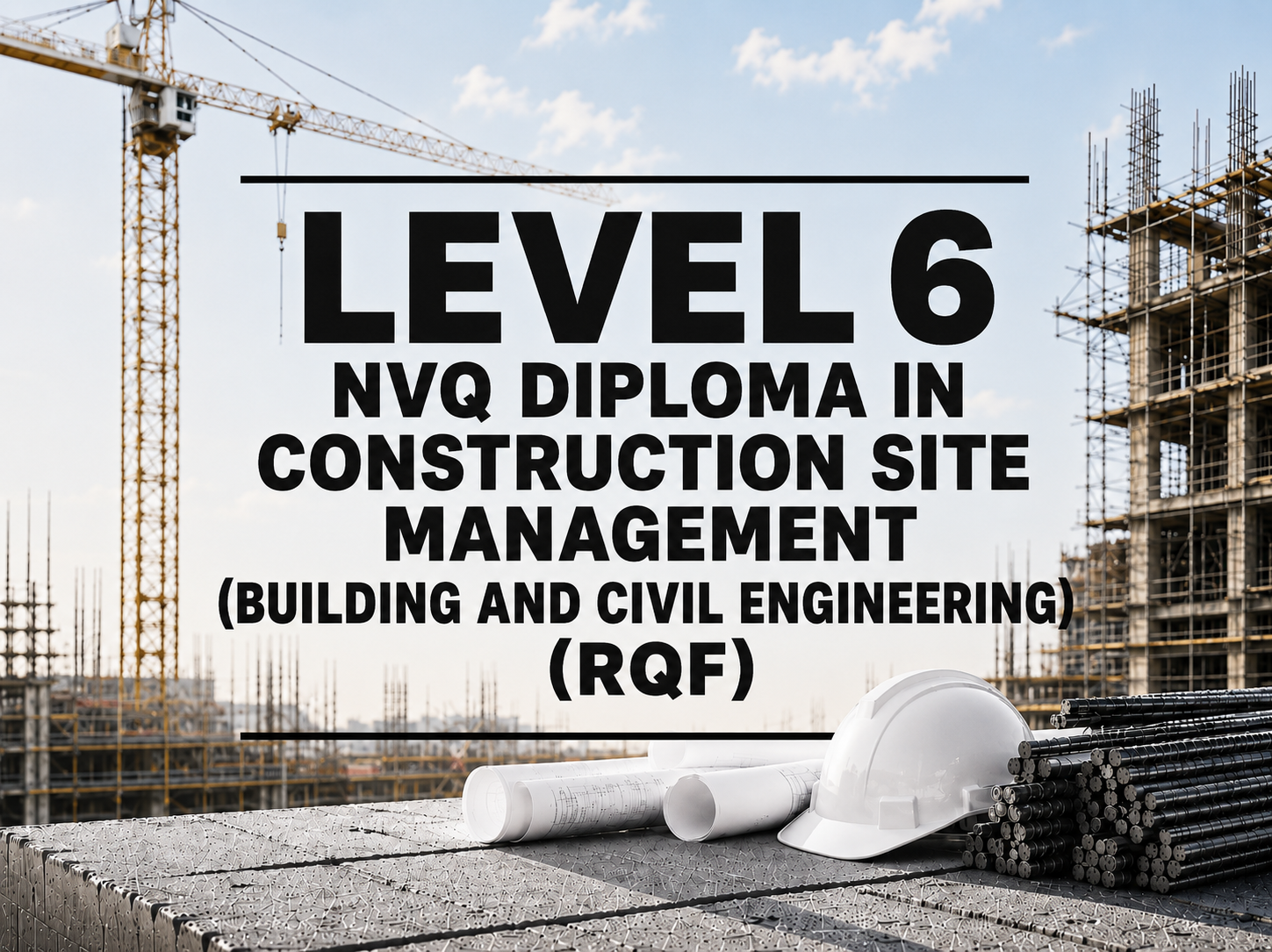 Level 6 NVQ Diploma in Construction Site Management (Building and Civil Engineering) (RQF)