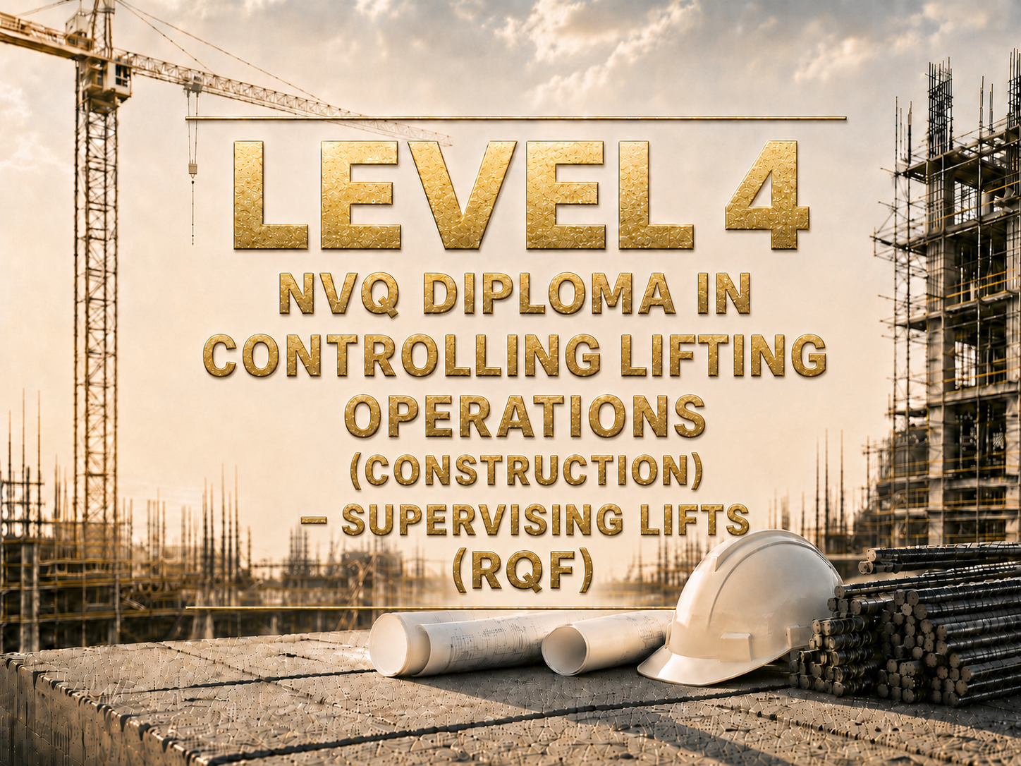 Level 4 NVQ Diploma in Controlling Lifting Operations (Construction) – Supervising Lifts (RQF)