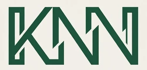 The letters KNN stylized in green, overlapping each other on a white background.