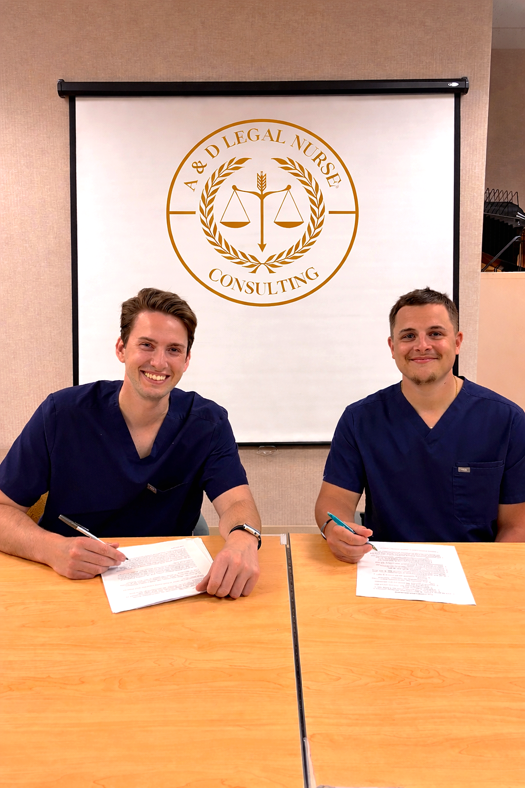 A & D Legal Nurse Consulting. Adam Mellinger and Donald Weiland. Legal Nurse Consultants, Registered Nurses.