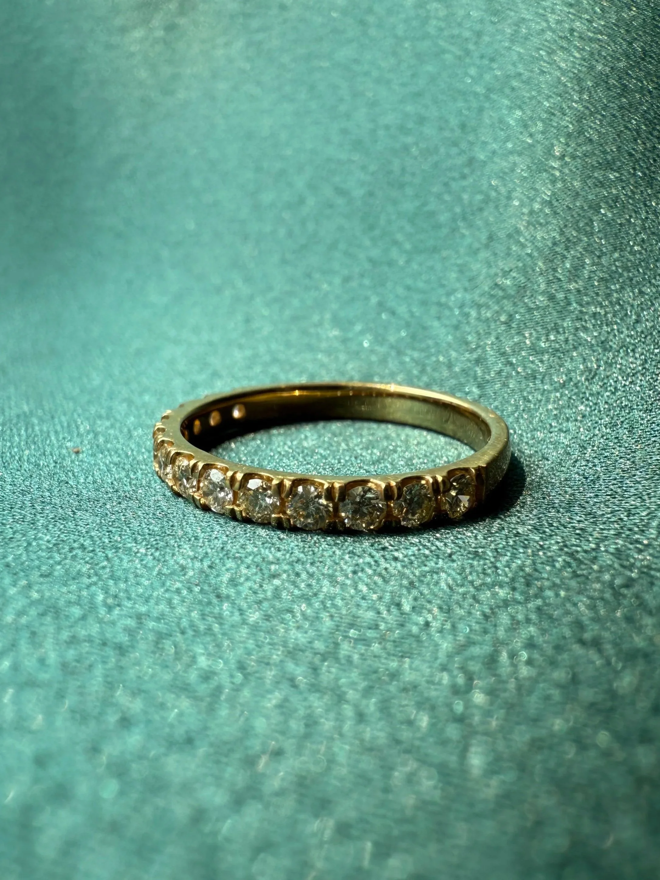 Micropave Half Band - 18K Yellow Gold