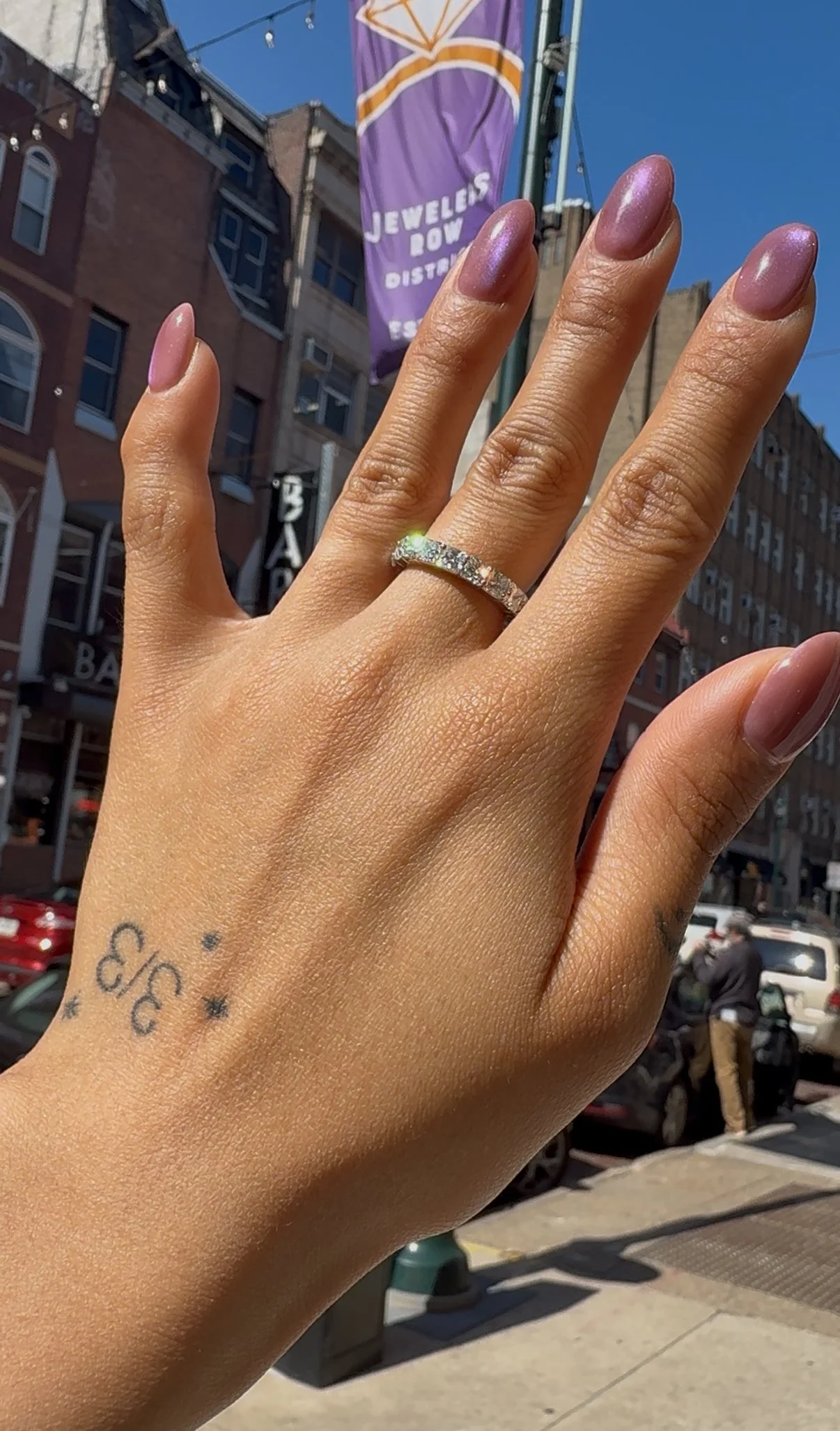 Princess Cut Eternity Band - 14K White Gold