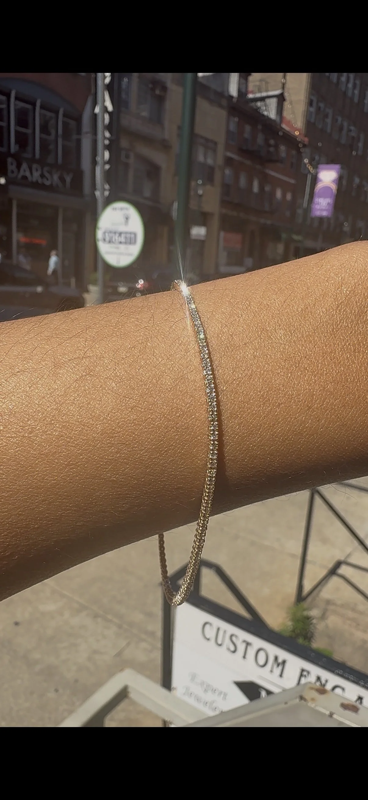 1.09 Carat Diamond Tennis Bracelet - 14K Rose Gold