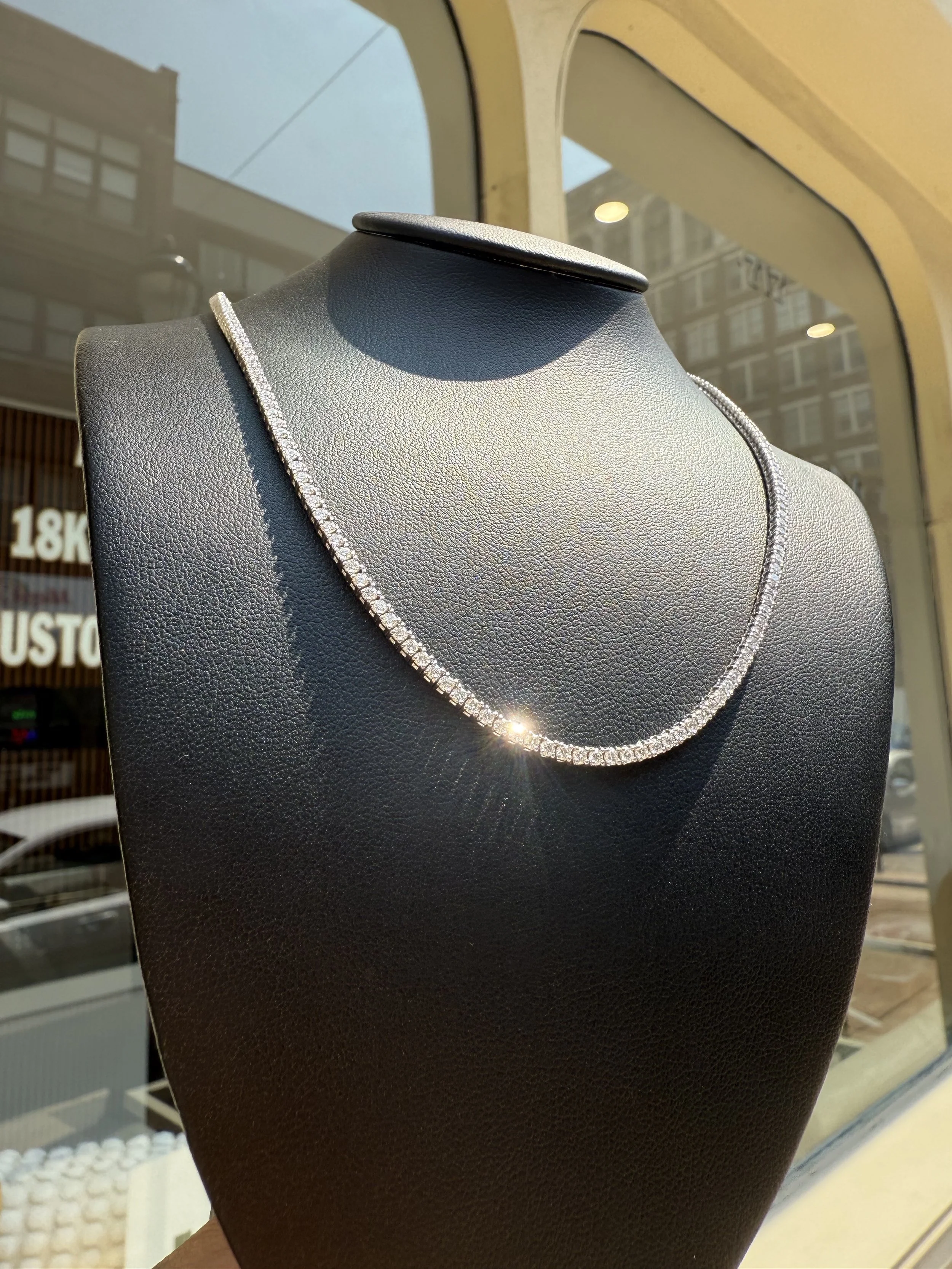 5.01 Carat Diamond Tennis Chain - 14K White Gold