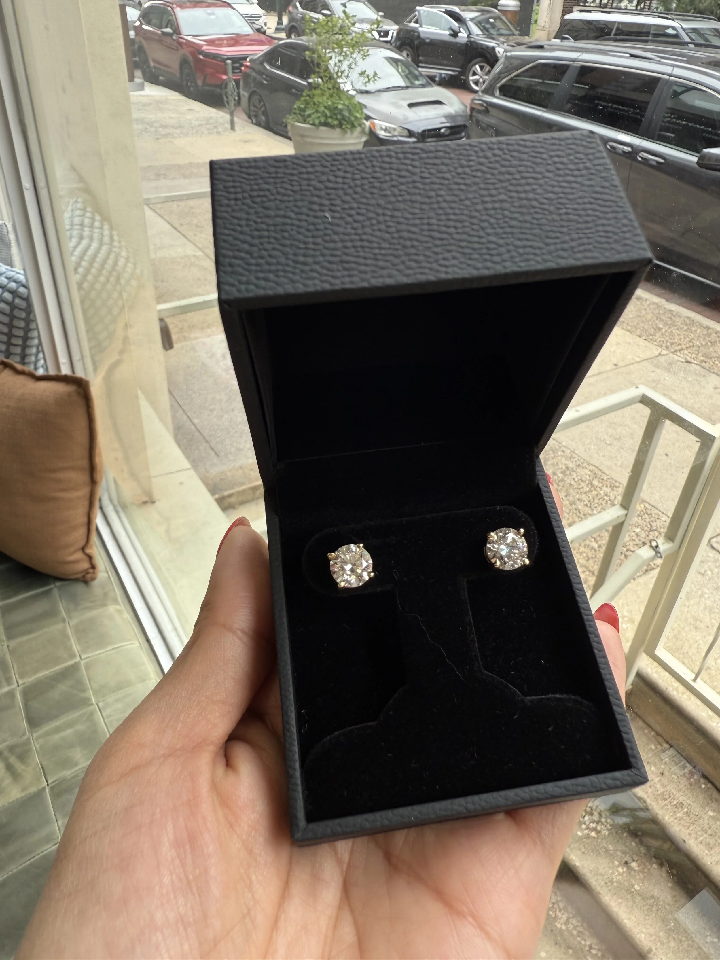 Diamond Studs - 18K Yellow Gold