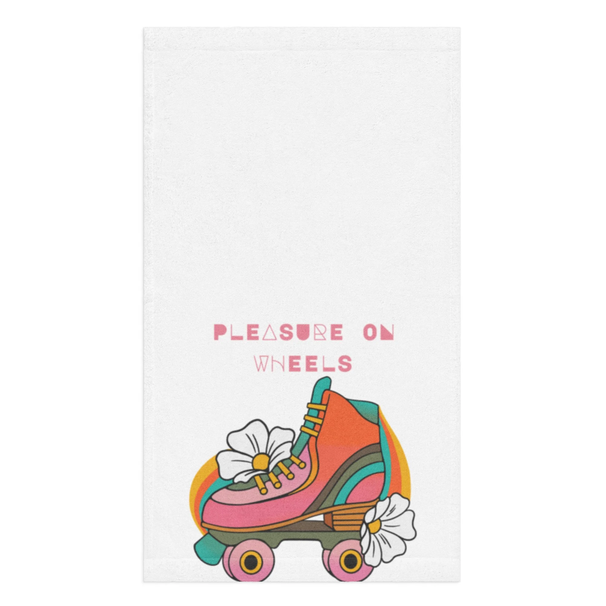 Pleasure On Wheels Towel: Absorbent Cotton Blend Skate Session