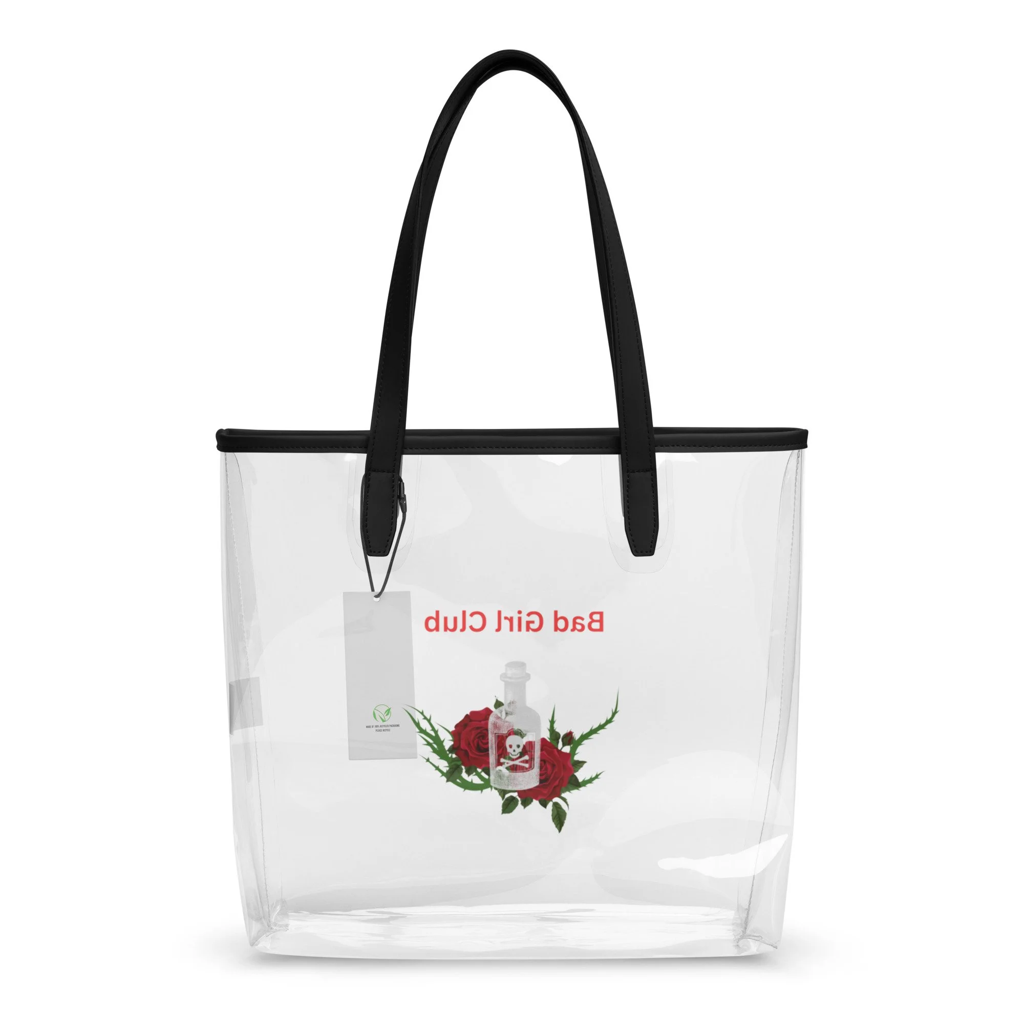 'Bad Girl Club' Clear Tote Bag