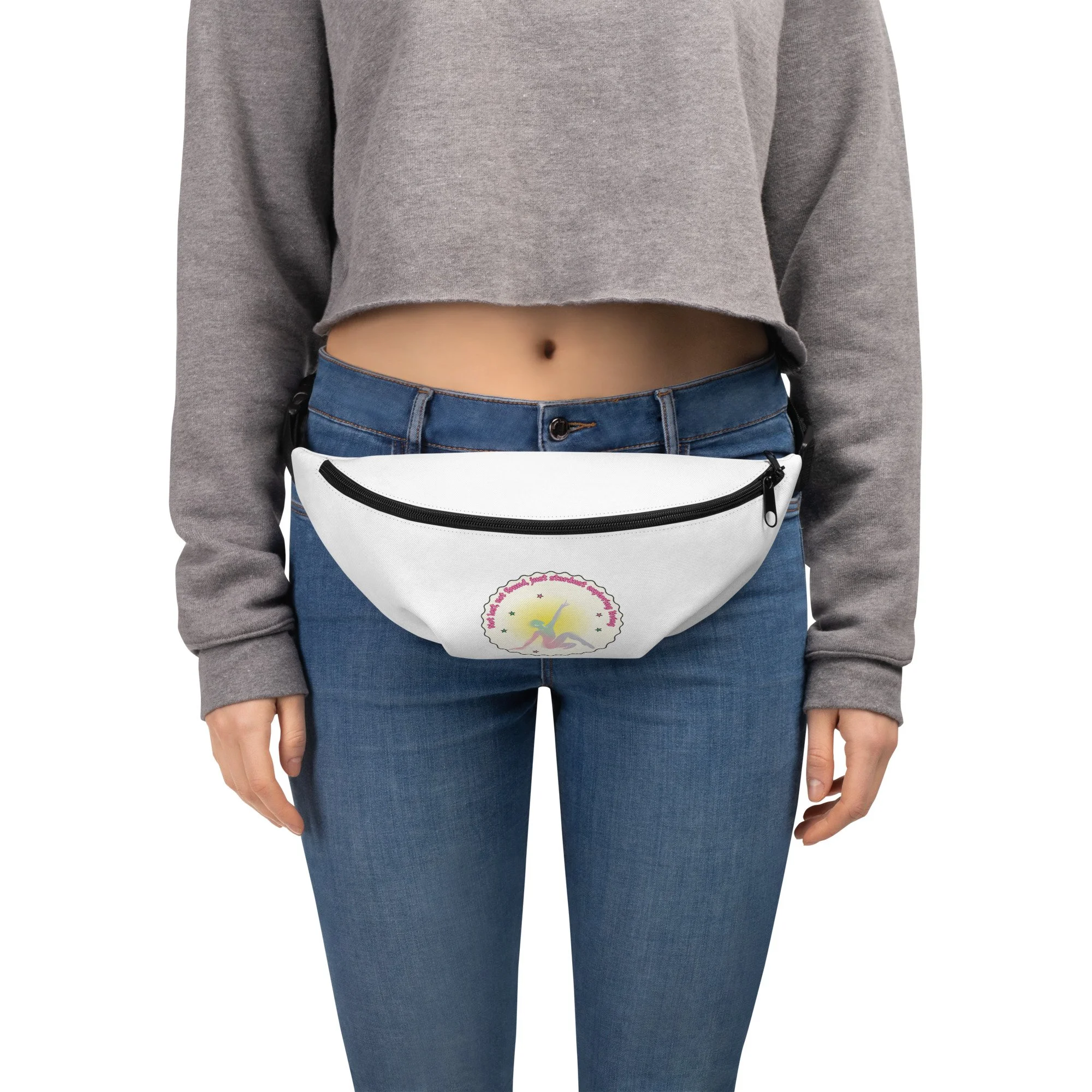 Living Stardust Water-Resistant Fanny Pack: Polyester Waist Bag for Travel, Festivals (0.37 Gallons)