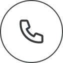 A simple phone icon representing a contact or call function, commonly used for reaching out or initiating communication.