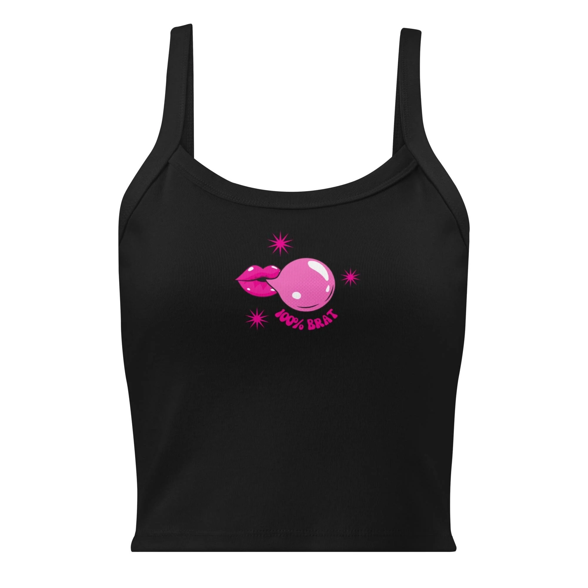 100% Brat Baby Doll micro-rib tank top