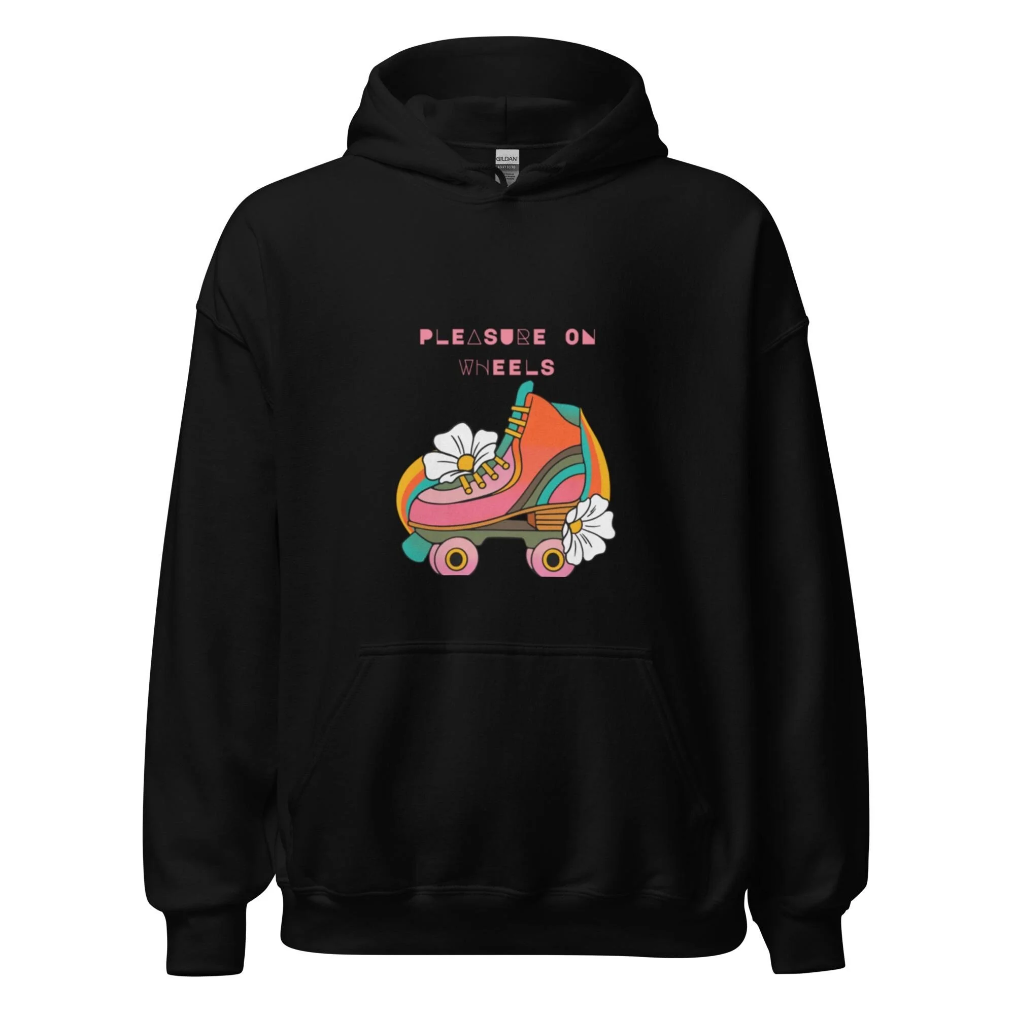 Pleasure on Wheels Roller Skate Warm Up Unisex Hoodie