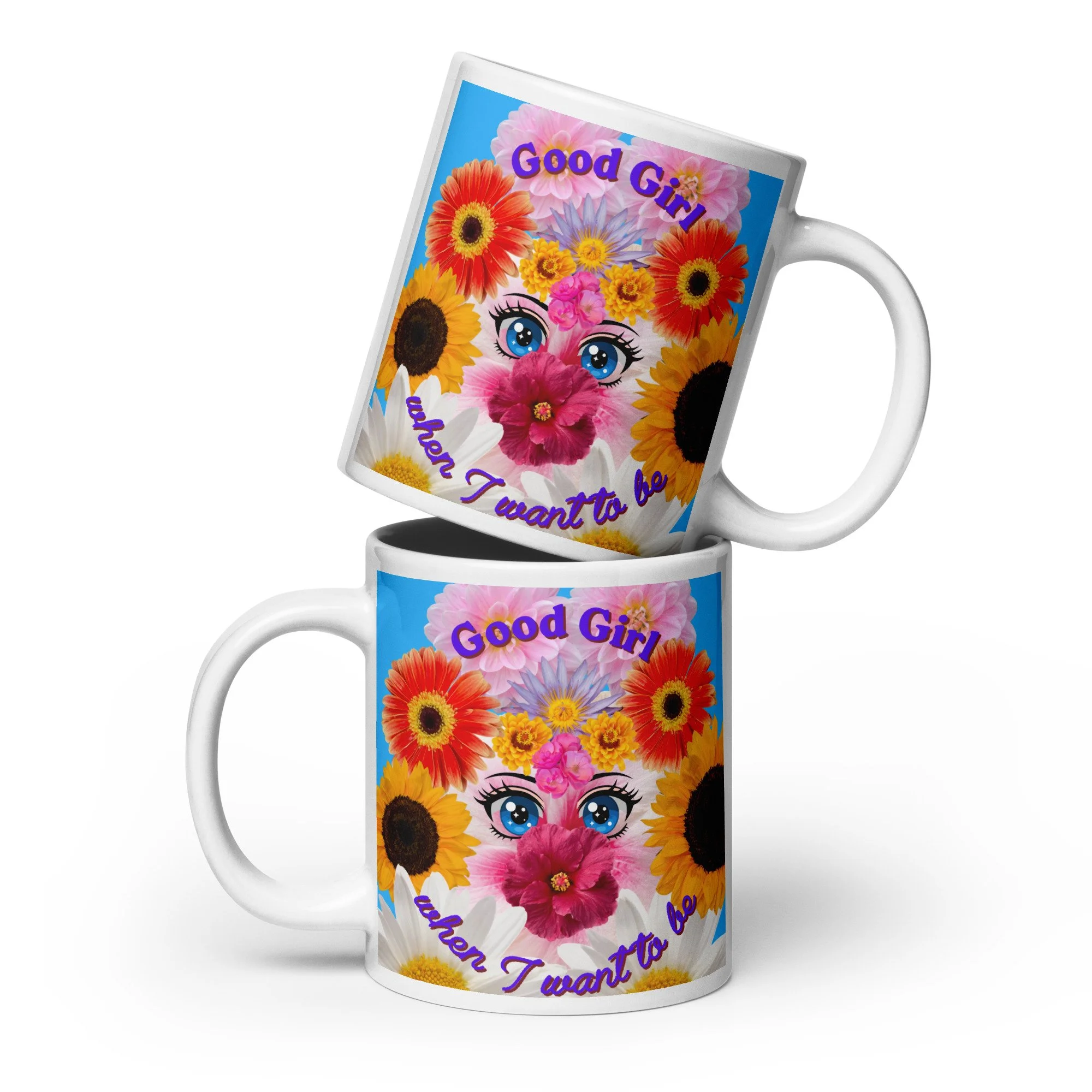 Good Girl White glossy mug