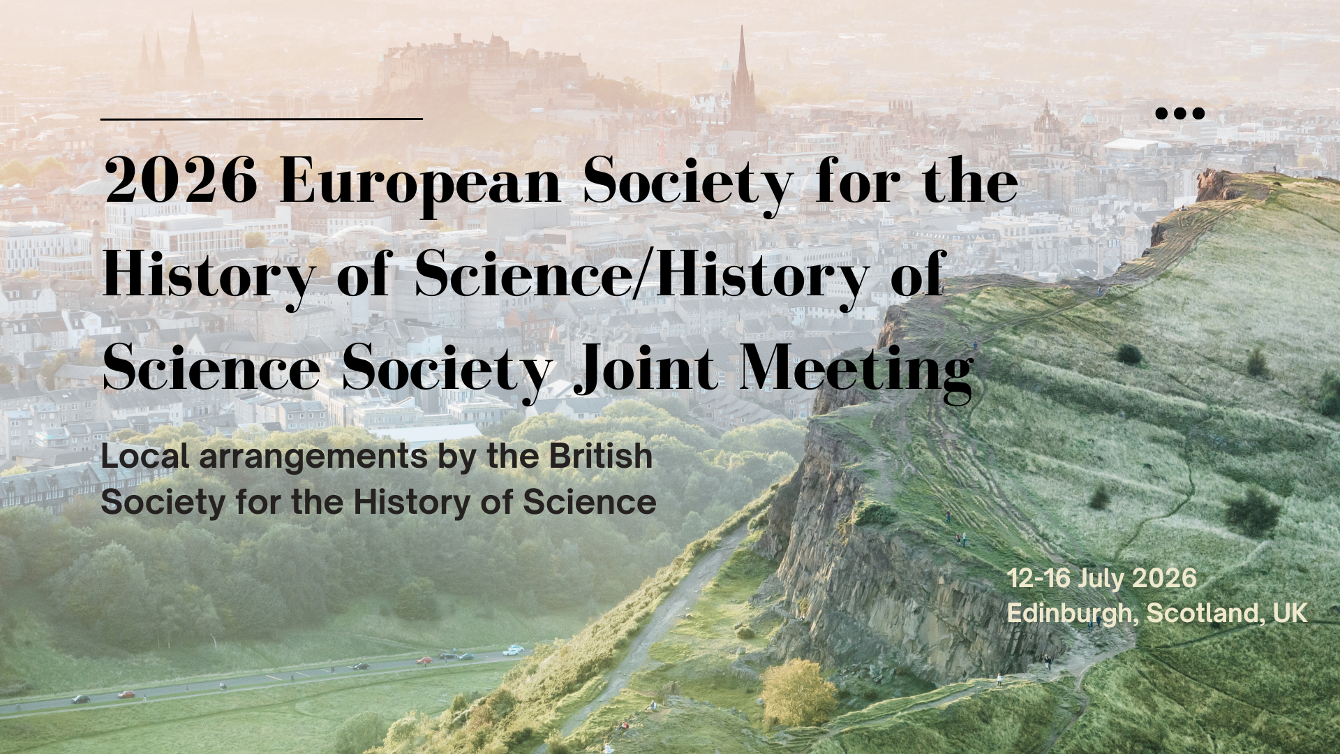 2026 European Society for the History of Science/History of Science Society Joint Meeting