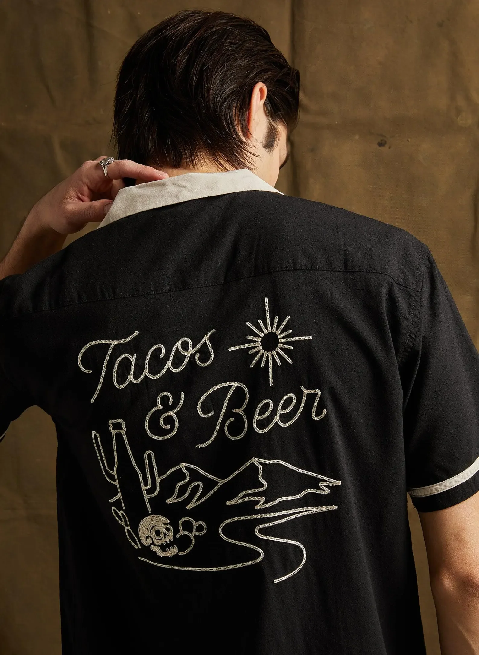 Tacos & Beer Button-Up Shirt