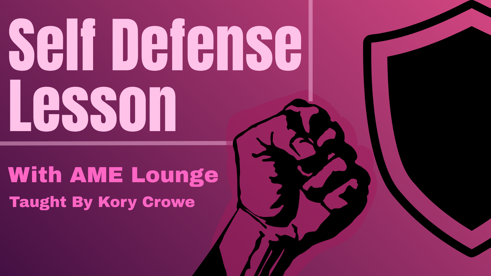 A Women's Self-Defence Workshop