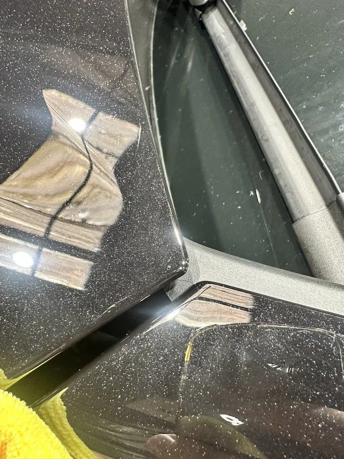Close-up of  edges bonnet ppf manchster