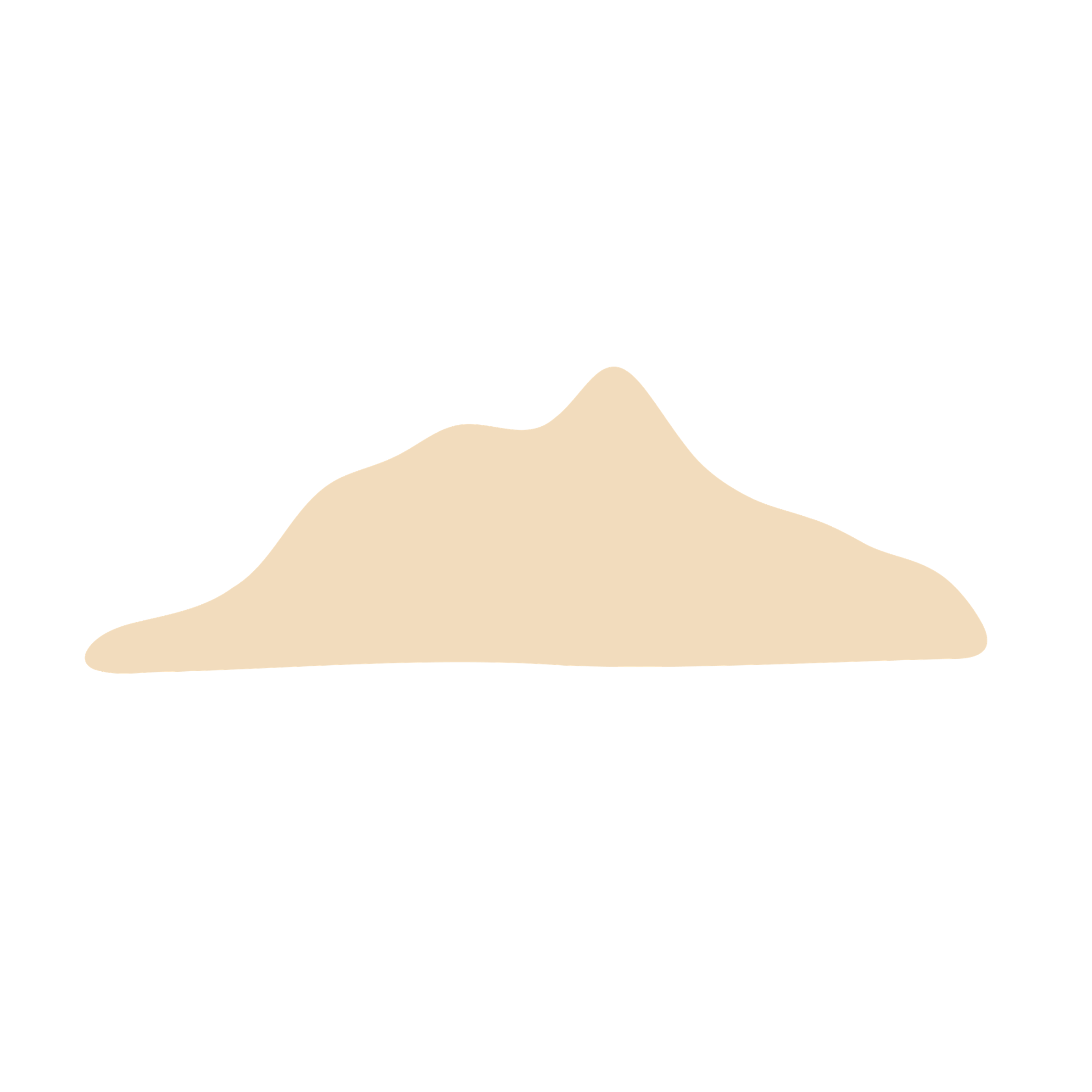 A abstract illustration of Anvil Island with a beige colour