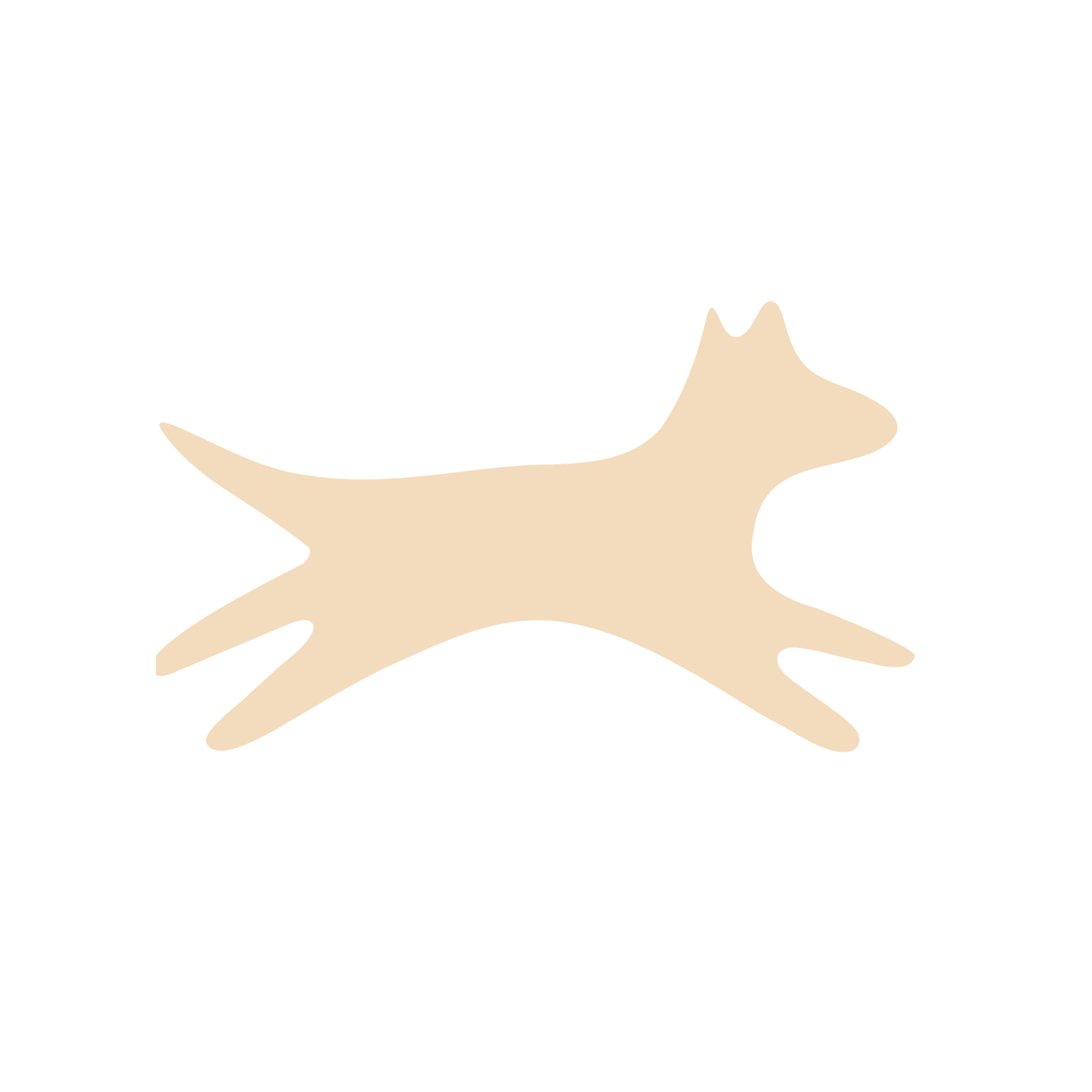 A close-up illustration of dog in the colour beige