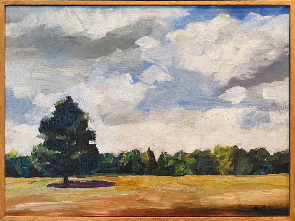 Tree on Yellow Grass