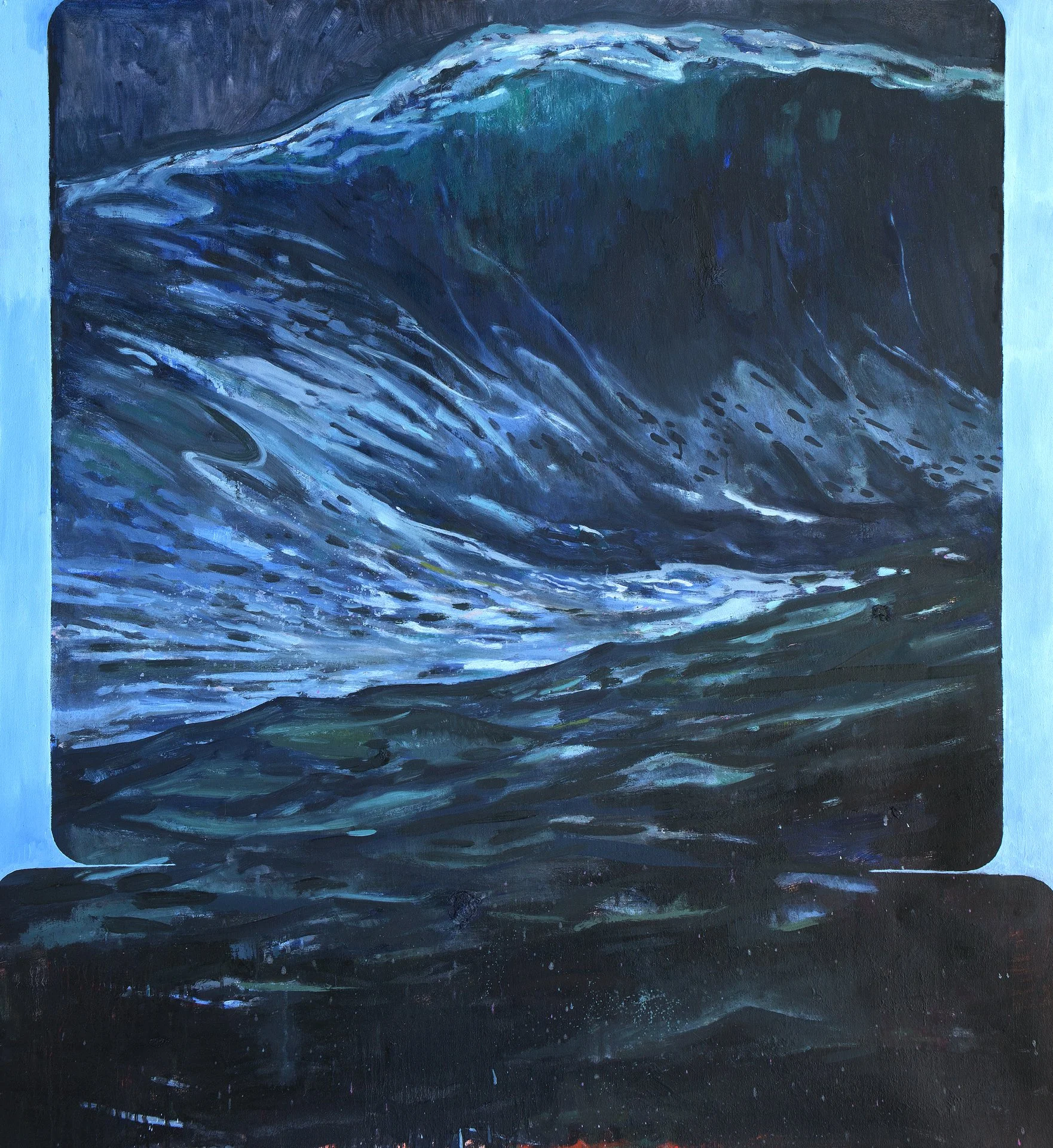 "The Wave"
Oil on Canvas
45 x 49 x 2