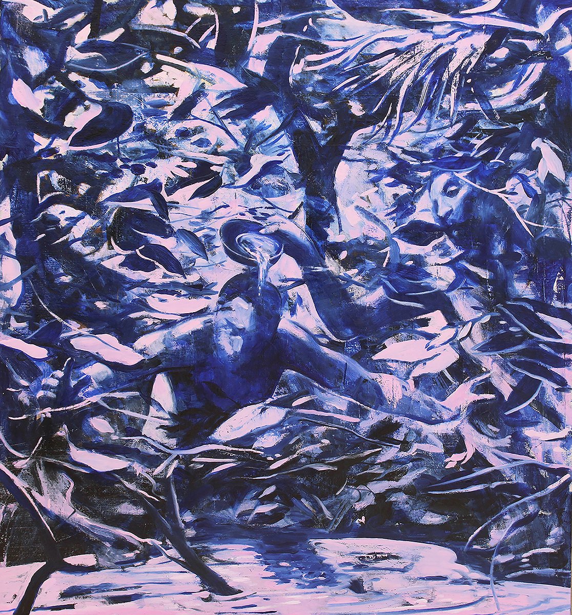 "Refuge"
Oil on canvas
45 x 49 x 2