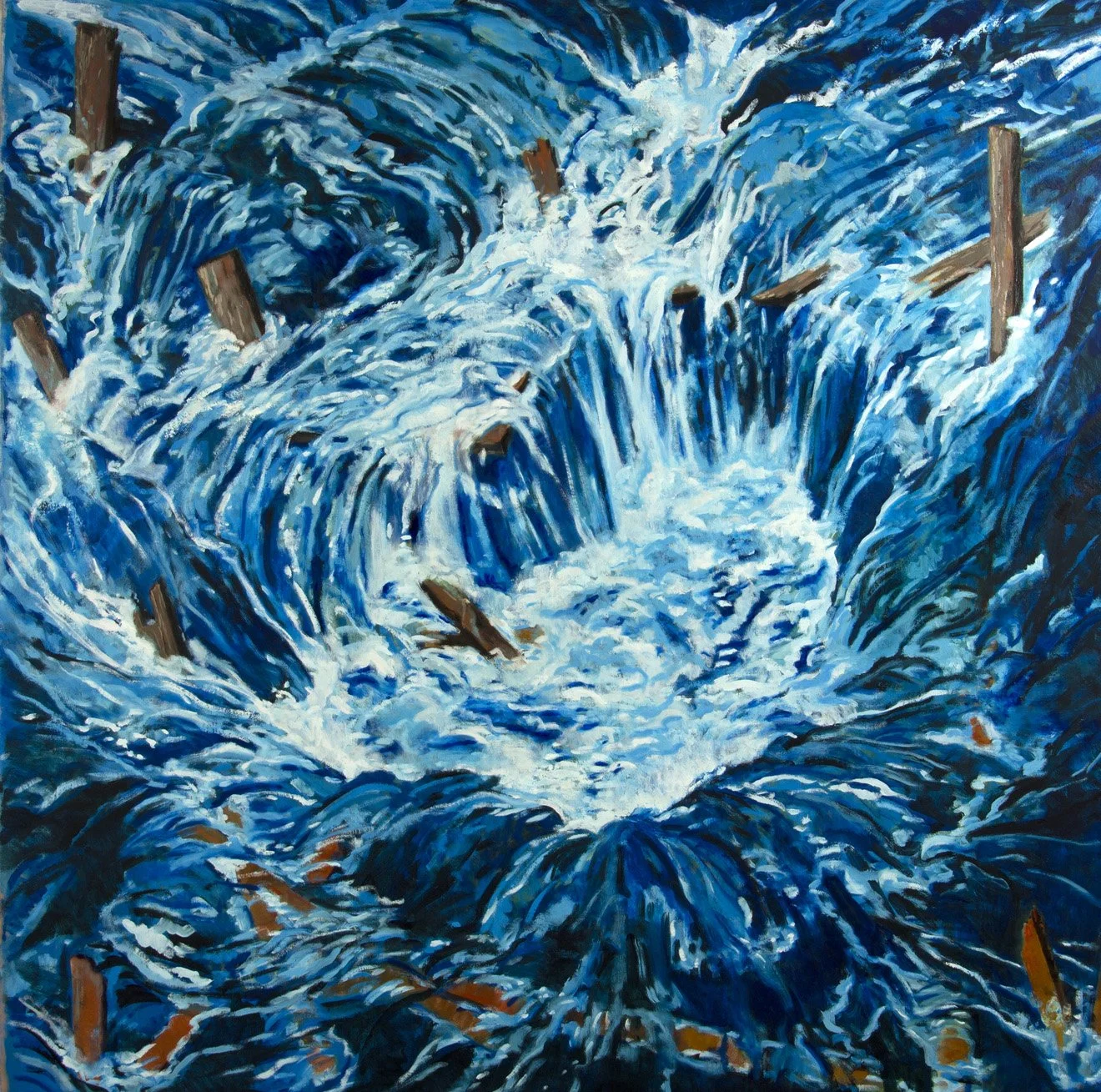 The Flood, Oil on Canvas, 60 x 60