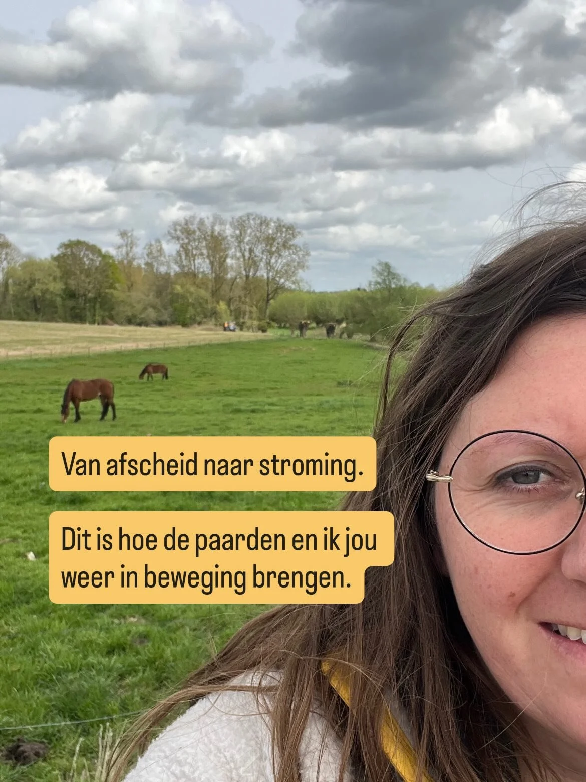 Hoe paarden een herstelbeweging cre&euml;ren

Paarden leven volledig in het nu. Ze volgen de energie van het moment, zonder nadenken, zonder twijfelen.

Als jij vastloopt, voelen ze dat. Ze spiegelen wat er in jou leeft en bewegen mee naar wat er nod