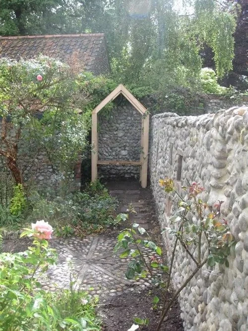 Arbour with bench